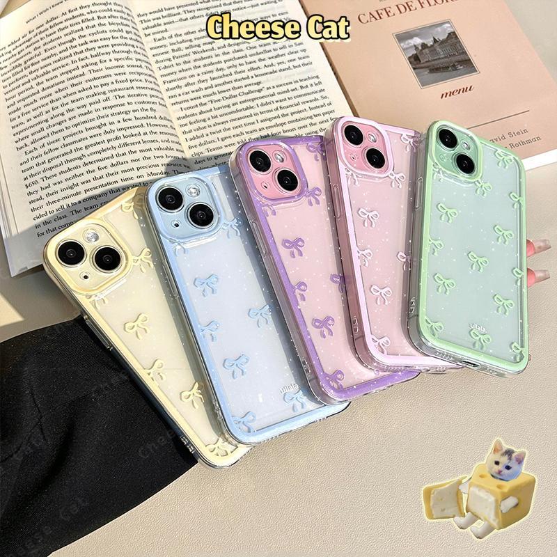 nơ vàng Ốp điện thoại hình nơ đầy màu sắc cho iPhone 6 7 Plus 8 SE 15 14 13 12 11 16 17 Pro Max 17 Air Xs Max XR