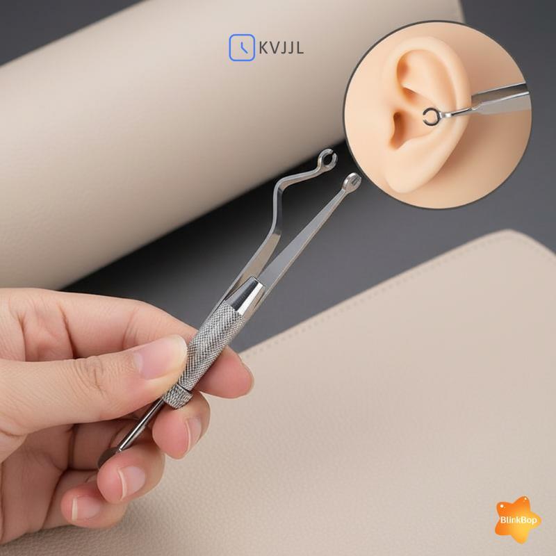[KvJJL-t] Dụng cụ kẹp kẹp xỏ khuyên bằng thép không gỉ Lip Nail Earring Puncture Clip Mở Đóng tai Mũi vách ngăn Cơ thể Công cụ xỏ khuyên mới