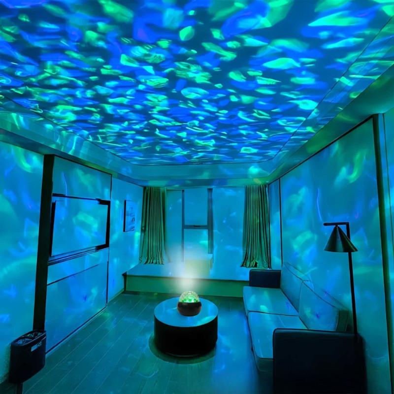 Đèn Cực Quang Bản Đủ Màu, Hình Ảnh Cực Quang Chuyển Động Nhẹ Nhàng, Decor Phòng Ngủ, Có Điều Khiển Từ Xa