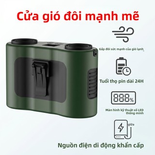 [Bảo Hành 1 Đổi 1] VINZEO F7 Pro - Siêu Pin 20000mAh, Quạt Đeo Lưng 5 Cấp Độ Gió