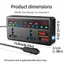 Bộ chuyển đổi nguồn biến tần ô tô THEGIRL8B, Bộ chuyển đổi ô tô 12V / 24V sang DC220V 200W, Ổ cắm sạc đa năng thực tế 3 cổng USB QC3.0 Bộ sạc ô tô RV