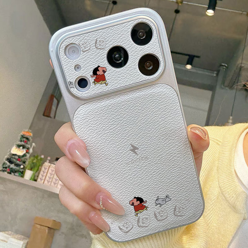 Ốp lưng iPhone họa tiết Lightning Bảo vệ camera bằng da mềm cao cấp - iPhone 11/12/13/14/15/16/17/Plus/Air/Pro/Max