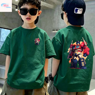 COD✅(Hồ Chí Minh)🚚 Áo phông trẻ em nam hình robot, áo thun ngắn tay thoáng mát.
