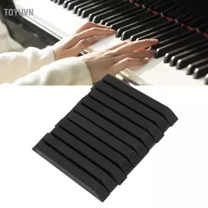 toyuvn Mingzhe Piano Black Keytop ABS Bộ thay thế cho Bộ phụ kiện nhạc cụ mờ