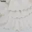 Viền Ren Nhộn SMILE, Vải Ren Cotton 7cm Chiều Rộng, Ruy Băng Thủ Công DIY Trắng Ruffle Thiết Kế Viền Thêu