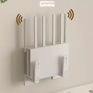 ITRUMPET 2 Chiếc Giá Đỡ Hộp Set-top, Nhựa Không Cần Khoan Router Giá Đỡ, Giá Để Đồ Bền Treo Tường Di Động Cho Phòng Khách