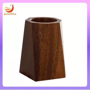 Hộp đựng bút gỗ óc chó - Hộp đựng bút gỗ nguyên khối cho phụ kiện bàn làm việc Giá đỡ bút trang trí để bàn