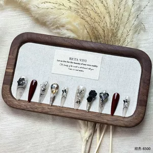 Rừng Tre Nghe Phong Cách Cool Series Tính Khí Phong Cách Trung Hoa Ngọc Trai Handmade Đeo Móng Tay