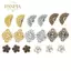PNPIA- 100 Chiếc Hoa Filigree DIY Phụ Kiện Kim Loại Thủ Công Đầu Nối Để Làm Đồ Trang Sức