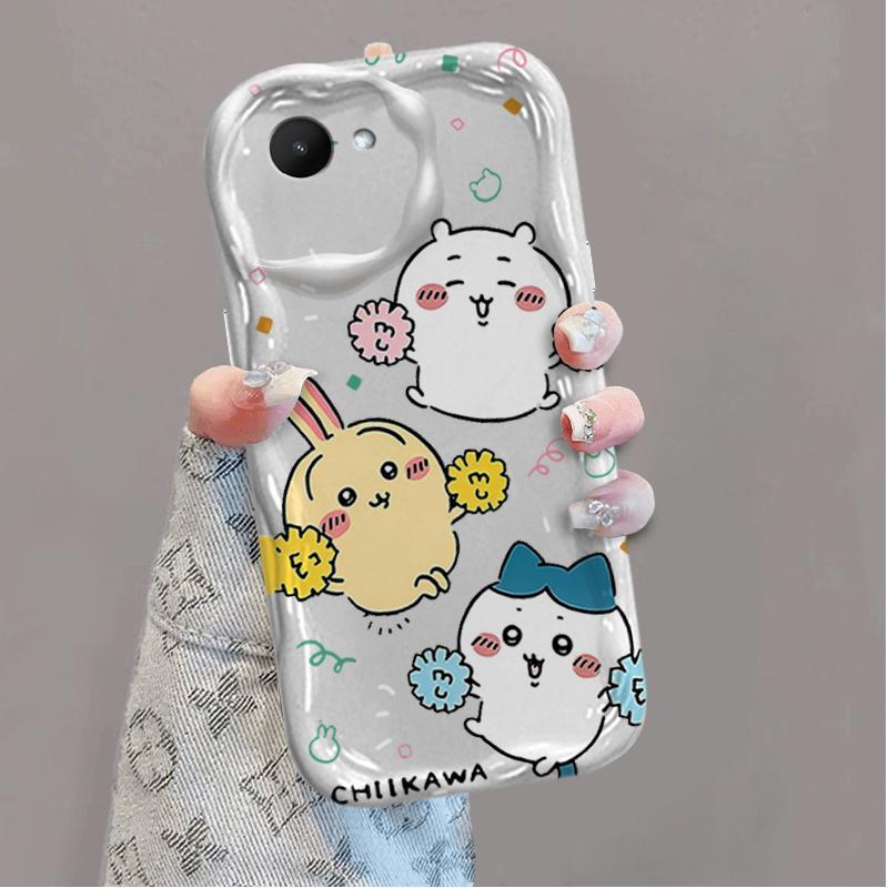 Vỏ Silicon Hoạt Hình Cho Realme C30 C30S Narzo 50i Prime 3D Thẩm Mỹ Mềm Vỏ Điện Thoại TPU Ussach Chiikawa Ốp Lưng Chống Sốc