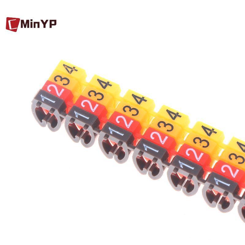 CMinYP 1 / 3 Bộ Đánh Dấu Loại C Nhiều Màu Sắc Thẻ Số Nhãn Cáp Đánh Dấu Cho Dây 2-3mm Dễ Thấy Và Dễ Dàng Xác Định Vinh Quang