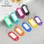 Tweeduj 50 Chiếc Móc Khóa Nhiều Màu Sắc Thẻ Chìa Khóa Nhãn ID Tên Phòng Địa Chỉ TEL Số Bút Chìa Khóa Thẻ Hành Lý Có Vòng Chia VN
