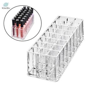 24 Khe Đựng Son Môi Acrylic Son Môi Tổ Chức Hộp Bảo Quản Mỹ Phẩm Cho