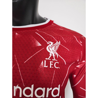 Áo đấu dài tay cầu thủ sân nhà Liverpool 2026-27 mới, Tên & Số tùy chỉnh, Vải thoáng khí cao cấp, S-3XL