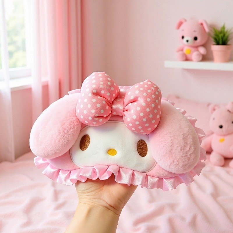 Mới Dễ Thương Bướm Mặt nạ Mắt Mèo Độc Đáo Điều Chỉnh Giai Điệu Màu Hồng Che Mặt nạ Mắt Hoạt Hình Ngủ Bảo Vệ Mắt Ren 5.31 LS53