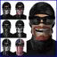 SQ3 Skull Balaclava Mặt nạ chống gió Chiến thuật Mũ đội đầu Khăn quàng cổ cần thiết cho thể thao ngoài trời QS3