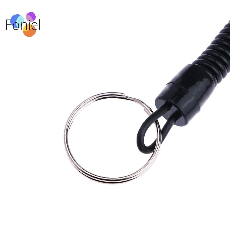 < shicong222 > Móc dây đàn hồi lò xo có thể thu vào Công cụ móc chìa khóa bánh răng an ninh để đi bộ đường dài Cắm trại Móc khóa điện thoại chống thất lạc Carabiner mới
