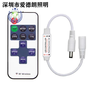Bộ điều khiển đơn sắc led ERZY 5-24V Mini rf Bộ điều khiển không dây đơn sắc 11 nút rf