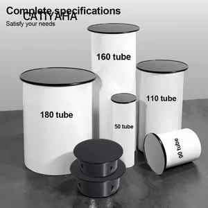 Đầu cắm đầu ống CATIYAHA, Nắp ống thoát nước bằng thép không gỉ 50-150mm, Loại chèn hình tròn tiện lợi Phòng chống côn trùng Bếp niêm phong ống Phụ kiện phần cứng phòng tắm ngoài trời
