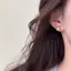 AN.MART Bông Tai Ngọc Trai Màu Hồng Thời Trang Cho Người Đẹp Nữ Đơn Giản Sang Trọng Ánh Sáng Sang Trọng Phụ Kiện Tai Dự Tiệc Thời Trang Trang Trang Sức Quà Tặng VN