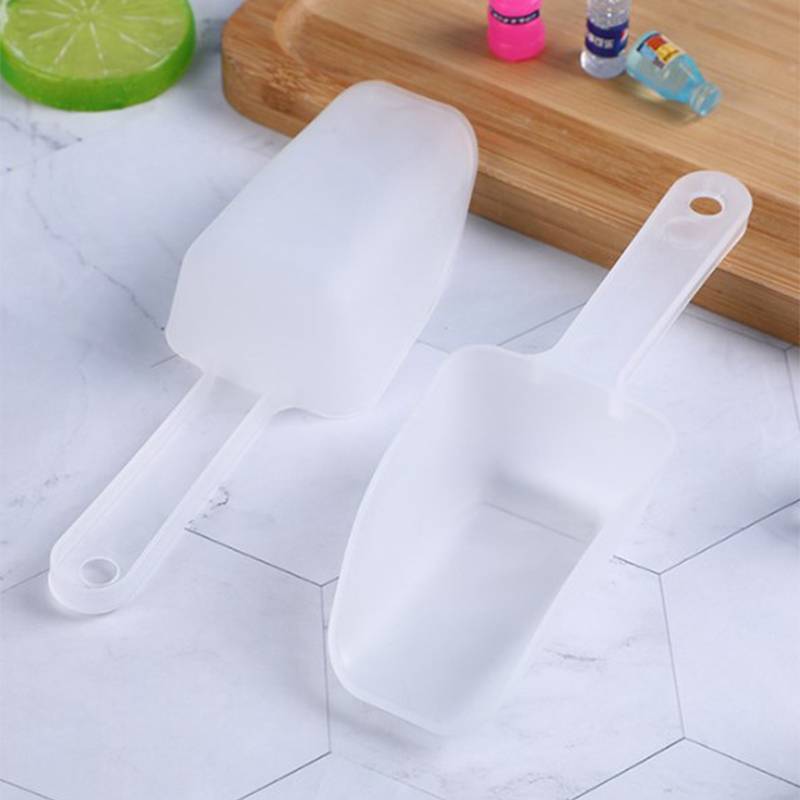 AN.MART Nhựa Xẻng Bột Thực Phẩm Kẹo Kem Muỗng Tráng Miệng Xẻng Cơm Nhà Bếp Mờ Thiên Đa Năng Xẻng Đá VN