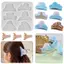 AN.MART Kẹp Móng Vuốt Tóc Khuôn Nhựa Silicon Kim Loại Hình Học Barrettes Epoxy Khuôn Cho DIY Nhựa Nữ Kẹp Tóc Thủ Công Trang Sức Làm VN