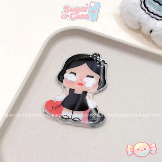 Thời trang Hoạt hình dễ thương Crybaby Giá đỡ điện thoại Ba chiều Cô gái di động Cô gái mát mẻ Giá đỡ gấp
