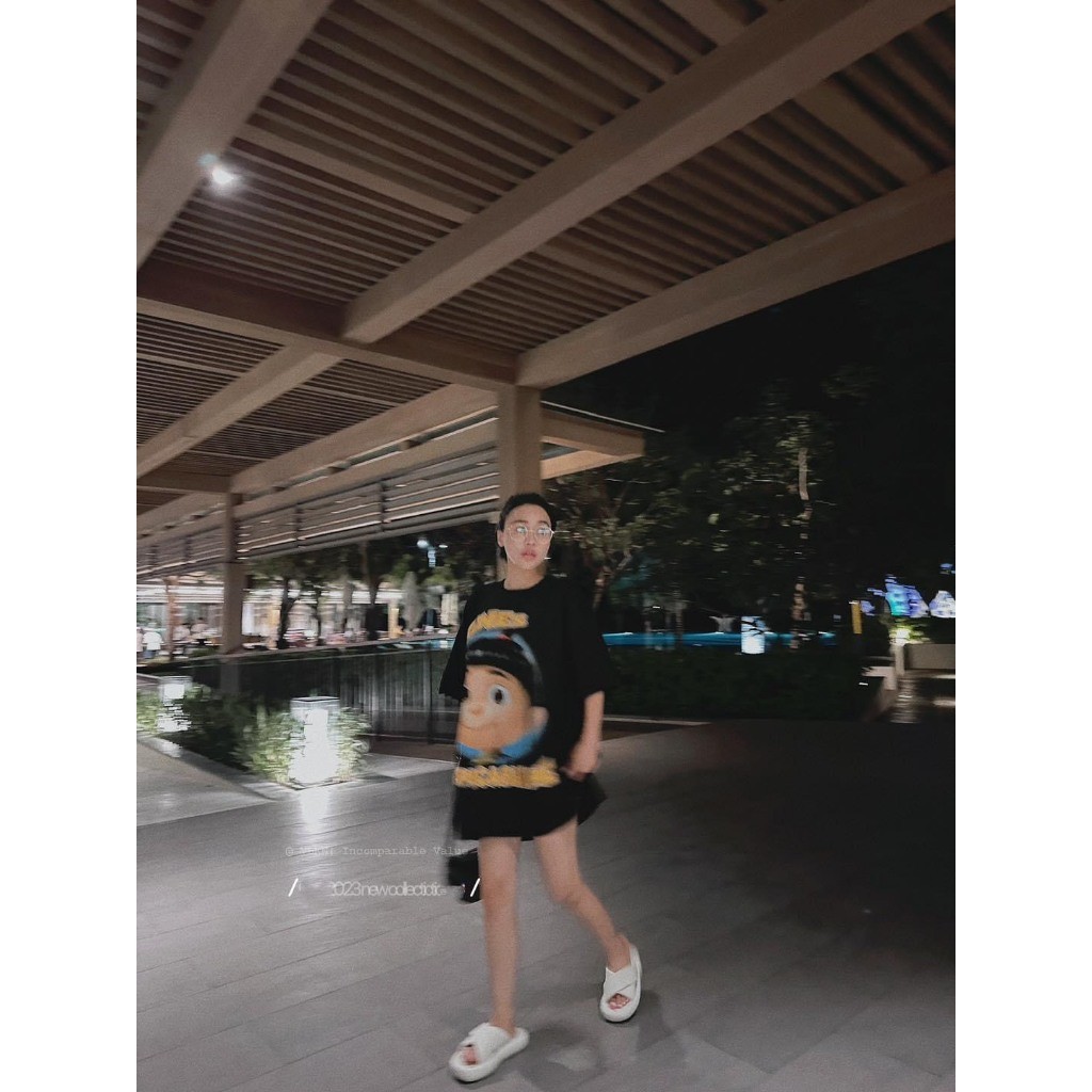 （Giao hàng 24h）Angela Áo Thun Agnes Họa Tiết Dễ Thương Siêu Đẹp- Chất Vải Cotton 2 Chiều Thoáng Mát Dày Dặn