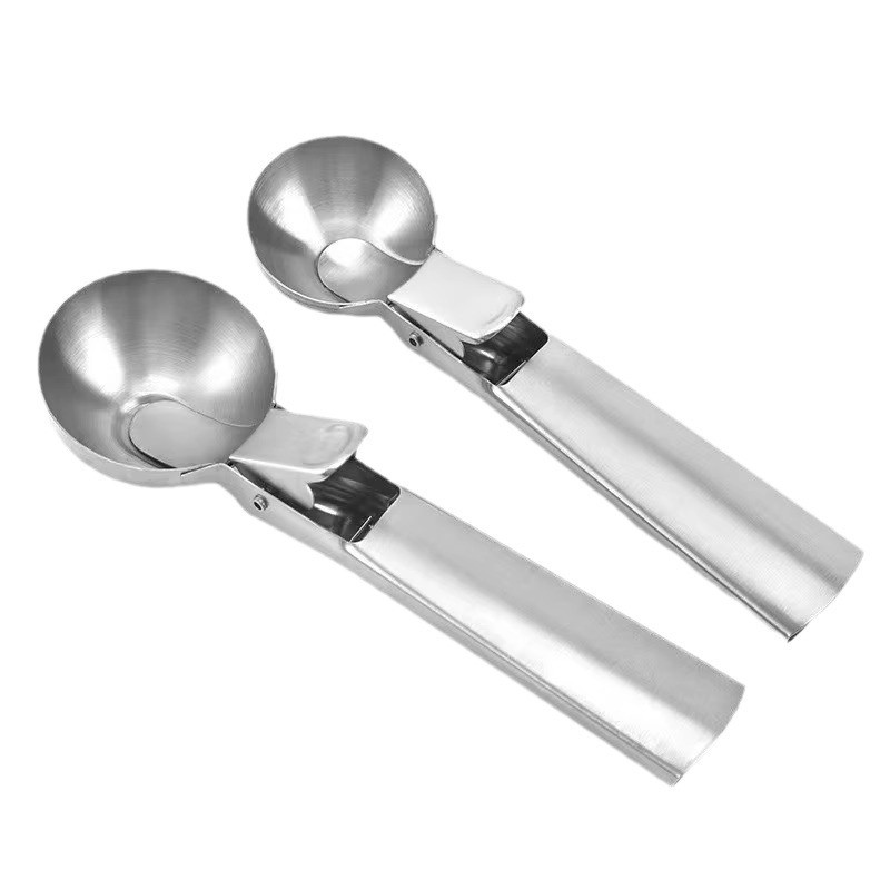 Kem Popsicle Scoop Quả Bóng Muỗng, Thìa Dưa Hấu Bằng Thép Không Gỉ Khuôn Làm Kem
