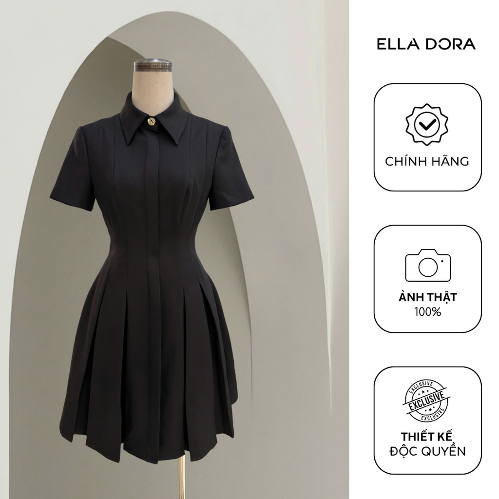 Đồng giá đầm dáng ngắn nữ ELLA DORA thiết kế form tôn dáng thanh lịch công sở dễ mặc 4 mùa [M399K]