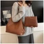 Túi Tote Retro Giả Dệt Họa Tiết Đơn Giản Dung Tích Lớn Túi Đeo Vai Thời Trang Phù Hợp Với Công Việc Đi Làm Túi Xách