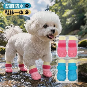 Chân Chó Che Đế Mềm Chống Trơn Trượt Chống Thấm Nước Tất Thú Cưng Teddy Bichon Chó Nhỏ Chống Mài Mòn Thoáng Khí Chống Bẩn Giày26060301