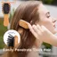Bàn chải tóc Mini FAVORITEGOODS, Kích thước bỏ túi Giảm bàn chải mái chèo đệm nhỏ, Nóng với lông mềm Bàn chải Detangler răng linh hoạt dành cho nữ Du lịch nam và trẻ em