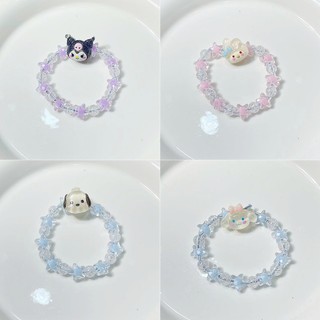 1 Vòng Vòng Đeo Tay Pha Lê Hoạt Hình Kuromi Melody Đáng Yêu Co Dãn Cho Bé Đồ Chơi Sanrio Quà Tặng Dễ Thương