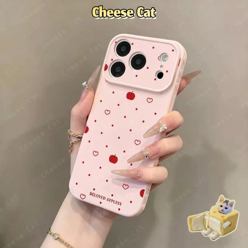 Giá đỡ điện thoại siêu mỏng táo ốp lưng tình yêu cho iPhone Ốp lưng cho iPhone 14 13 12 11 15 Plus 16 17 Pro Max