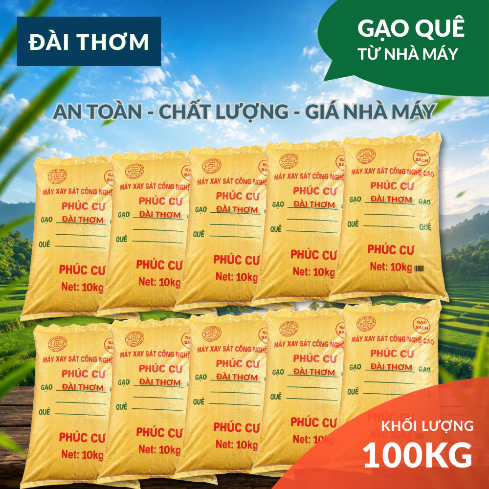 Hạt Gạo Quê | 100KG Gạo Đài Thơm Hạt Dài Thơm Tự Nhiên Dẻo Vừa Cơm Ngọt