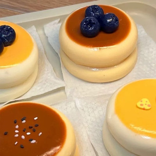 1 Cái Đa Lớp Souffle Bánh Squishy Di Động Bỏ Túi Căng Thẳng Giải Phóng Fidget Đồ Chơi