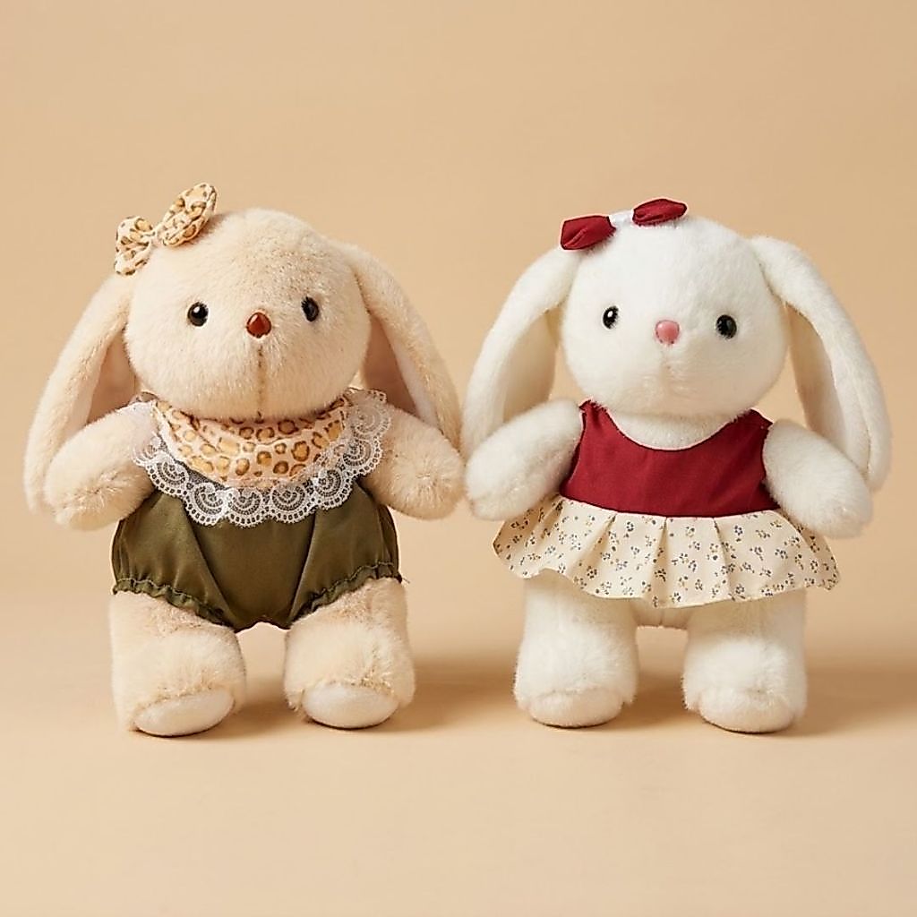 Gấu Bông Thỏ Lace Mini Cao Cấp, Thỏ Nhồi Bông Phối Nơ Váy Xinh Xắn 25Cm Quà Tặng Đáng Yêu Cho Bé,Bạn Gái