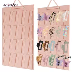 AqToCna 4 Lớp Treo Móng Vuốt Tóc Kẹp Bảo Quản Cho Nữ Bé Gái Cảm Thấy s Màn Hình Kẹp Tóc Kính Mát Phụ Kiện Giá Đỡ AqToCna