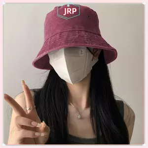 JRP Phong Cách Hồng Kông Retro Rửa Denim Người Cá Mũ Thời Trang Và Đa Năng Chống Nắng Mũ Câu Cá Mũ Đi Bộ Đường Dài Ngoài Trời JRP