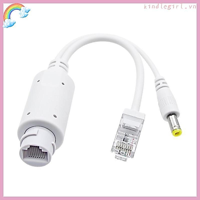 Bộ chuyển đổi bộ chia PoE KING Ethernet 48V sang 12V 10 100Mbps cho thiết bị mạng