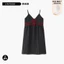 Có Miếng Lót Ngực Váy Ngủ Nữ Mùa Hè Kẻ Sọc Camisole Pure Desire Phong Cách Gợi Cảm Cổ Chữ V Giữa Chiều Dài Homewear Có Thể Đeo Bên Ngoài