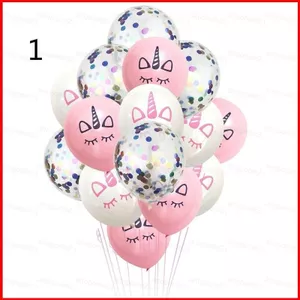 ST2 16 Chiếc Kỳ Lân Sequin Macaroon Bóng Bay Sinh Nhật Nhu Cầu Bộ Chơi Hiển Thị Đám Cưới Ngày Lễ Lễ Hội Trang Trí