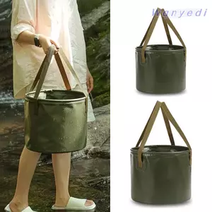 WANYEDI Xô ngoài trời đa chức năng, Mang theo Xô có thể gập lại, Xô đựng du lịch di động Câu cá