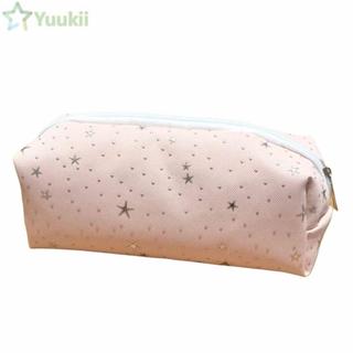 YUUKII 1 Túi Đựng Bút, Bút Chì Di Động Chấm Bi Ngôi Sao, Túi Văn Phòng Phẩm Dung Tích Lớn Dễ Thương Quà Tặng