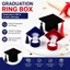 MARGREDY Bác Sĩ Mũ Nhẫn Hộp, Sáng Tạo Bác Sĩ Hình Mũ Hộp Bảo Quản Trang Sức, Hỗn Hợp Nhẫn Bao Bì Hộp Trang Sức Quà Tặng