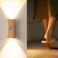 Đèn tường LED DONOVANQQ, Đèn tường cảm biến chuyển động kép chống nước Đèn tường cảm biến chuyển động PIR, Đèn lối vào Thiết kế hiện đại Đèn chiếu sáng 3 màu có thể sạc lại Sử dụng ngoài trời