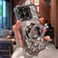 Ốp Lưng Cho Xiaomi Mi 12T 13T 14T 15T 17T Pro 12X Long Lanh Giá Đỡ Từ Tính Silicon Mềm Vỏ Điện Thoại Có Dây Xích