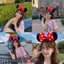 Disneyland Phải-Có Nơ Quá Khổ Mickey Băng Đô Ngôi Sao Sương Chạy Công Chúa Ảnh Dụng Cụ Tiện Dụng Phụ Kiện Tóc