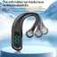 Tai nghe Bluetooth không dây dành cho doanh nghiệp Tai nghe Bluetooth siêu dài Tuổi thọ pin Giảm tiếng ồn thông minh 180° Tai nghe xoay tai trái và phải đa năng Bluetooth 6.0